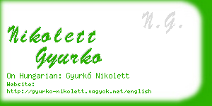 nikolett gyurko business card